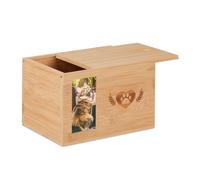 Relaxdays Bamboo Pet Urn