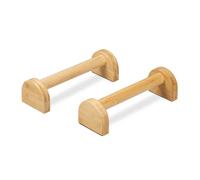Relaxdays Bamboo Push-up Grips in Set of 2