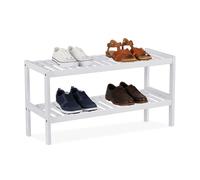 Relaxdays Bamboo shoe rack