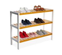 Relaxdays Bamboo shoe rack