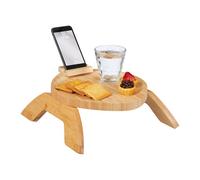 Relaxdays Bamboo Snack Tray for Sofa
