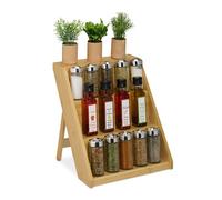 Relaxdays Bamboo Spice Rack