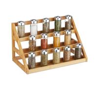 Relaxdays Bamboo Spice Rack with 3 Levels