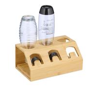 Relaxdays Bamboo Stand for 3 Bottles