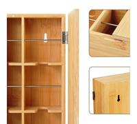 Relaxdays Bamboo tea box with 9 slots
