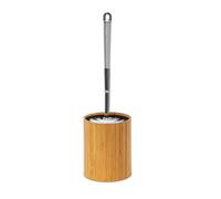 Relaxdays Bamboo Toilet Brush Holder
