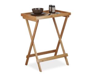 Relaxdays Bamboo Tray Table