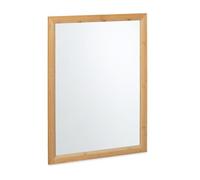 Relaxdays Bamboo Wall Mirror 80 x 60 cm