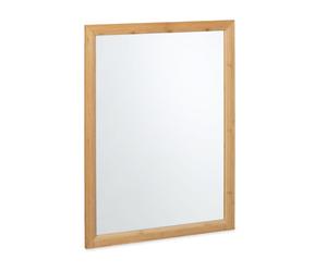 Relaxdays Bamboo Wall Mirror 80 x 60 cm