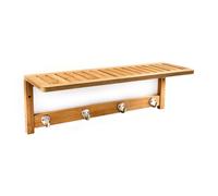 Relaxdays Bamboo Wall Towel Holder