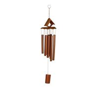 Relaxdays Bamboo Wind Chime "Pointed Roof"