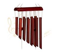 Relaxdays Bamboo Wind Chime with 12 Tubes