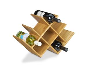 Relaxdays Bamboo wine rack