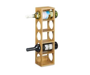 Relaxdays Bamboo Wine Rack with 5 Levels