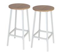 Relaxdays Bar stools, set x2