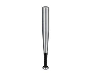 Relaxdays Baseball Bat, Aluminium, 18 Inches, Softball & Rounders, Sports Accessory, Lightweight, PE Equipment, Silver
