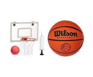 relaxdays Basketballkorb fur’s Zimmer weiB, rot NEW