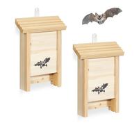 Relaxdays Bat box 2-pack