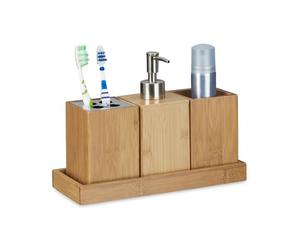 Relaxdays Bath Accessory 4-Piece Set