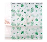 Relaxdays Bath Roller Blind Patterned with Leaves