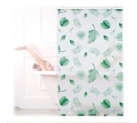 Relaxdays Bath Roller Blind Patterned with Leaves