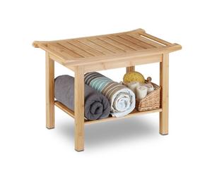 Relaxdays Bathroom Bench Bamboo