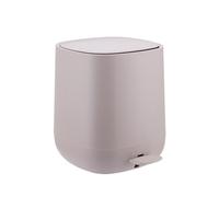 Relaxdays Bathroom Bin 5 L Cosmetic Bin with Soft-Close, Matte Look, Removable Inner Bucket, Pedal Bin, Beige