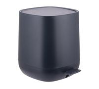 Relaxdays Bathroom Bin 5 L Cosmetic Bin with Soft-Close, Matte Look, Removable Inner Bucket, Pedal Bin, Dark Grey
