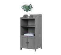 Relaxdays Bathroom cabinet with 4 shelves & door