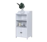 Relaxdays Bathroom cabinet with 4 shelves & door
