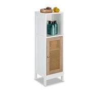 Relaxdays Bathroom Cabinet with Rattan Door