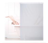 Relaxdays Bathroom Roller Blind, for Shower & Bathtub, Water Repellent, Quick Drying, Ceiling & Window, 100x240cm, White