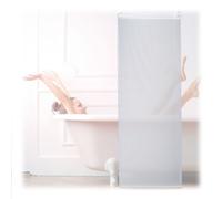 Relaxdays Bathroom Roller Blind, for Shower & Bathtub, Water Repellent, Quick Drying, Ceiling & Window, 60x240cm, White