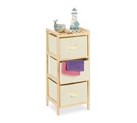 Relaxdays Bathroom Shelf with 3 Baskets