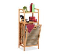 Relaxdays Bathroom Shelf with Hamper