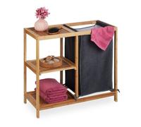 Relaxdays Bathroom Shelf with Laundry Bin