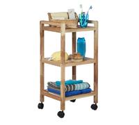 Relaxdays Bathroom Shelving with Wheels