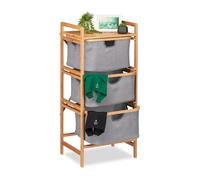 Relaxdays Bathroom Storage Unit With 3 Drawers
