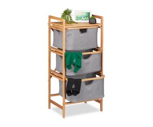 Relaxdays Bathroom Storage Unit With 3 Drawers
