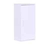 Relaxdays bathroom wall cabinet, 2 shelves, HxWxD: 62 x 30 x 21 cm, adjustable shelf, slim design, MDF, white
