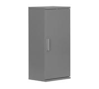 Relaxdays bathroom wall cabinet, 2 shelves, HWD: 62 x 30 x 21 cm, adjustable shelf, narrow design, MDF, grey-blue