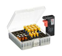 Relaxdays Battery Organiser Box with Tester