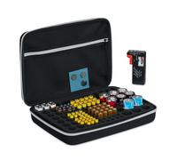 Relaxdays Battery Organiser Box with Tester