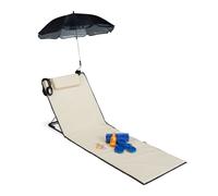 Relaxdays Beach Mat with Parasol