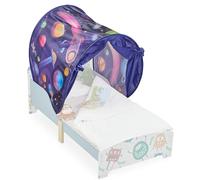 Relaxdays Bed Tent for Children, HWD: 0.5 x 220 x 79 cm, Tunnel, Pop-up Function, Sleep Cave, Cosmos Design, Colourful, Polyester