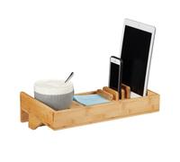 Relaxdays Bedside Shelf bamboo with Organizer