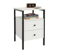 Relaxdays Bedside table 2 drawers
