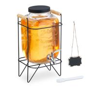 Relaxdays Beverage Dispenser with Stand 5L