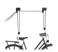 Bicycle ceiling mount Pulley Bike Lift 57 kg Rubber Hooks Bicycle Hoist Compact