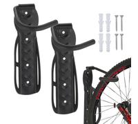 Relaxdays Set Of 2 Bicycle Holders, Wall-Mount, For Bike Wall Storage, Tyre Hold